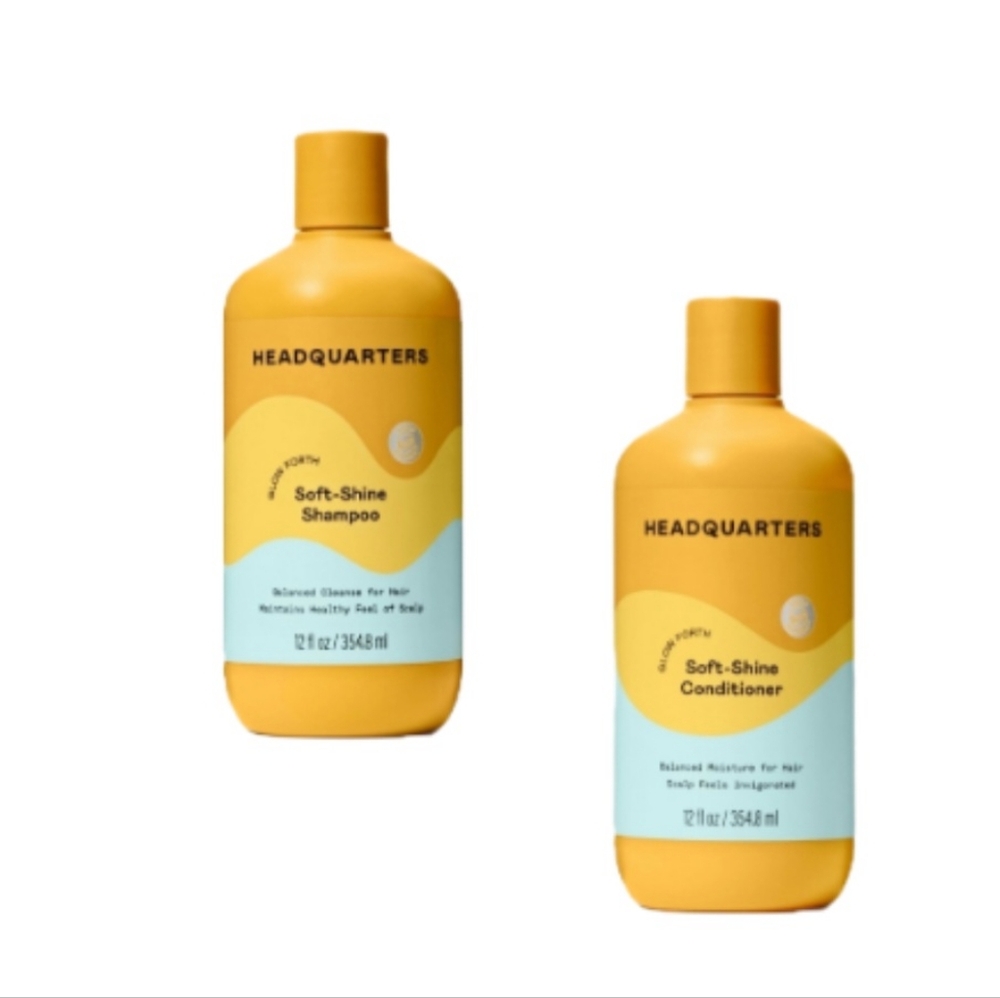 NWT HEADQUARTERS SOFT-SHINE SHAMPOO + CONDITIONER SET OF 2!